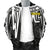 Hawaii Men's Bomber Jacket - Kanaka Maoli With Polynesian Pattern In Heartbeat Style (Black,White) - Polynesian Pride