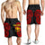 Polynesian Custom Personalised Hawaii Men's Shorts - Hawaiian Spirit Red - Polynesian Pride