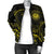 Hawaii Coat Of Arms Polynesian Women's Bomber Jacket - Yellow - Frida Style - Polynesian Pride