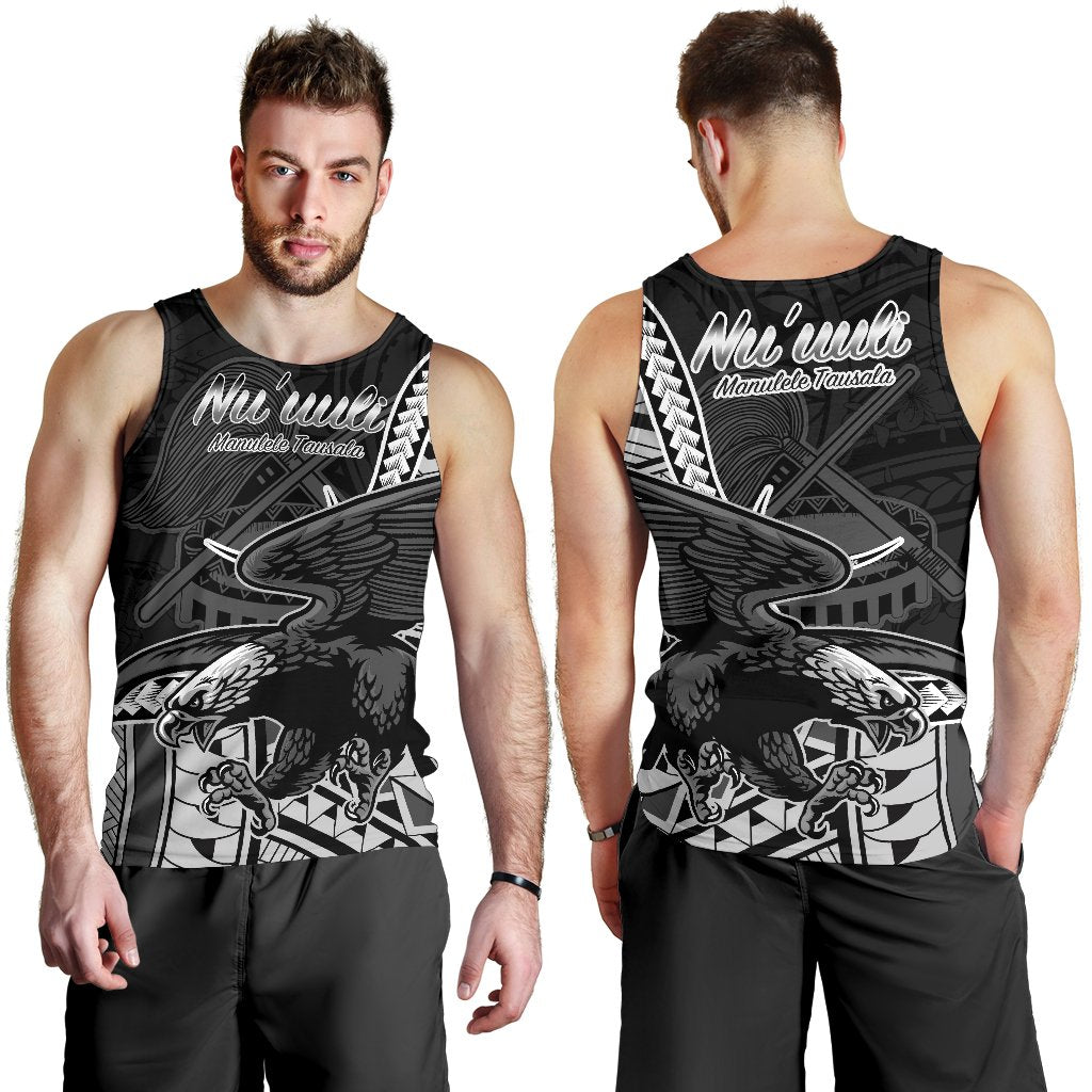 American Samoa Men's Tank Top - Nu'uuli Polynesian Patterns Black - Polynesian Pride