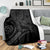 Hawaii Turtle Hibiscus Polynesian Vintage Premium Blanket - Gray - Polynesian Pride