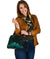 Personalised - Hawaii Royal Hibiscus Polynesian Tribal Shoulder Handbag Turquoise AH - Polynesian Pride