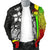 Samoa Polynesian Men's Bomber Jackets Reggae - Turtle With Hook - Polynesian Pride