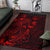 Guam Area Rugs Turtle Hibiscus Red - Polynesian Pride