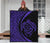 Hawaii Turtle Map Polynesian Premium Quilt - Purple - Circle Style - Polynesian Pride