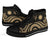 Nauru High Top Canvas Shoes - Gold Tentacle Turtle - Polynesian Pride