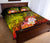 Cook Islands Quilt Bed Set - Humpback Whale with Tropical Flowers (Yellow) - Polynesian Pride