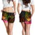 Kosrae Polynesian Women's Shorts - Hibiscus and Banana Leaves - Polynesian Pride