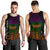 American Samoa Men's Tank Top - AS Seal Rocket Style Black - Polynesian Pride