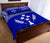 Kosrae Micronesia Quilt Bed Set - Kosrae Flag Blue Version - Polynesian Pride