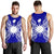Nauru Polynesian Men Tank Top Map Blue - Polynesian Pride