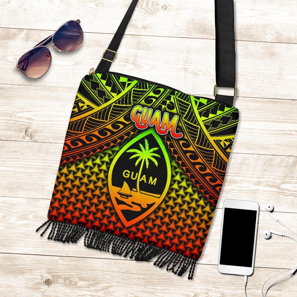 Polynesian Guam Crossbody boho Handbag - Reggae Vintage Polynesian Patterns One Style One Size Reggae - Polynesian Pride