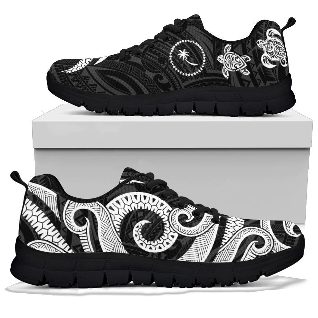 Chuuk Micronesian Sneakers - White Tentacle Turtle - Polynesian Pride