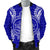 Palau Polynesian Men's Bomber Jacket Map Blue - Polynesian Pride