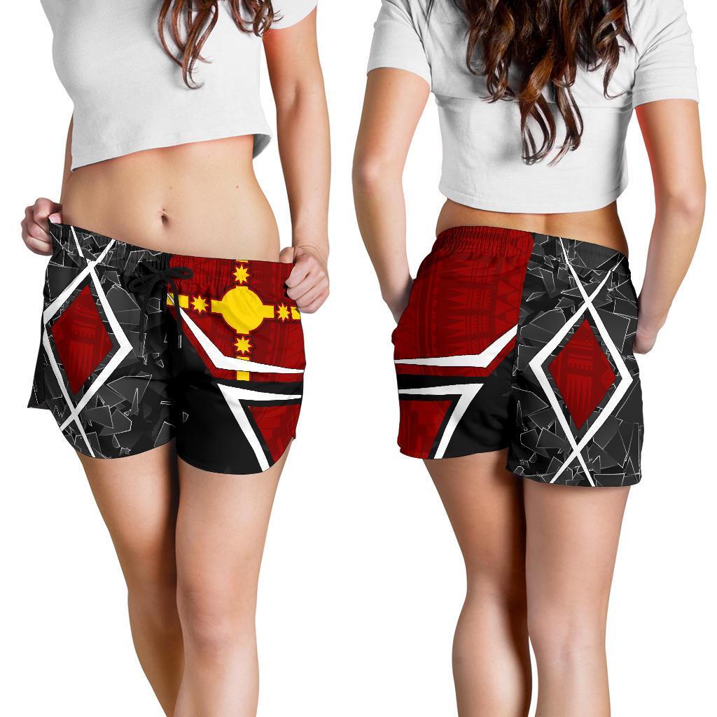 Rotuma Polynesian Women's Shorts - Rotuman Flag - Polynesian Pride