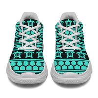 Polynesian tattoo tribal Turquoise Chunky Sneakers - Polynesian Pride