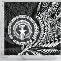 Northern Mariana Islands Shower Curtains - Wings Style - Polynesian Pride