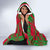 Vanuatu Hooded Blanket - Polynesian Tattoo Flag - Polynesian Pride