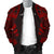 Society Islands Men Bomber Jackets - Polynesian Tattoo Red - Polynesian Pride