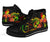 Tonga Polynesian High Top Shoes - Reggae Plumeria - Polynesian Pride