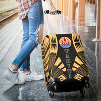 Tahiti Luggage Cover - Polynesian Tattoo Gold - Polynesian Pride