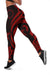 Cook Islands Women's Leggings - Red Tentacle Turtle - Polynesian Pride