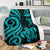 Vanuatu Premium Blanket - Turquoise Tentacle Turtle - Polynesian Pride