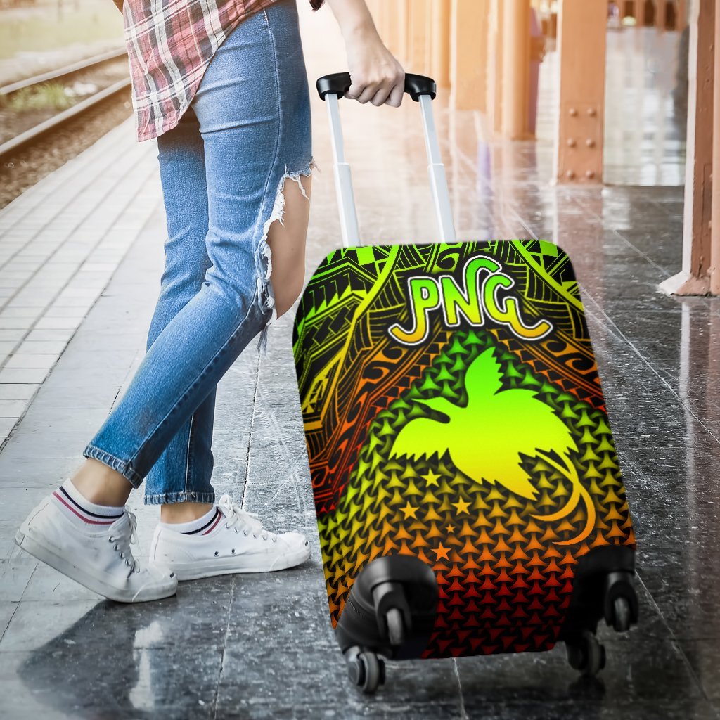 Polynesian Papua New Guinea Luggage Covers - Reggae Vintage Polynesian Patterns - Polynesian Pride
