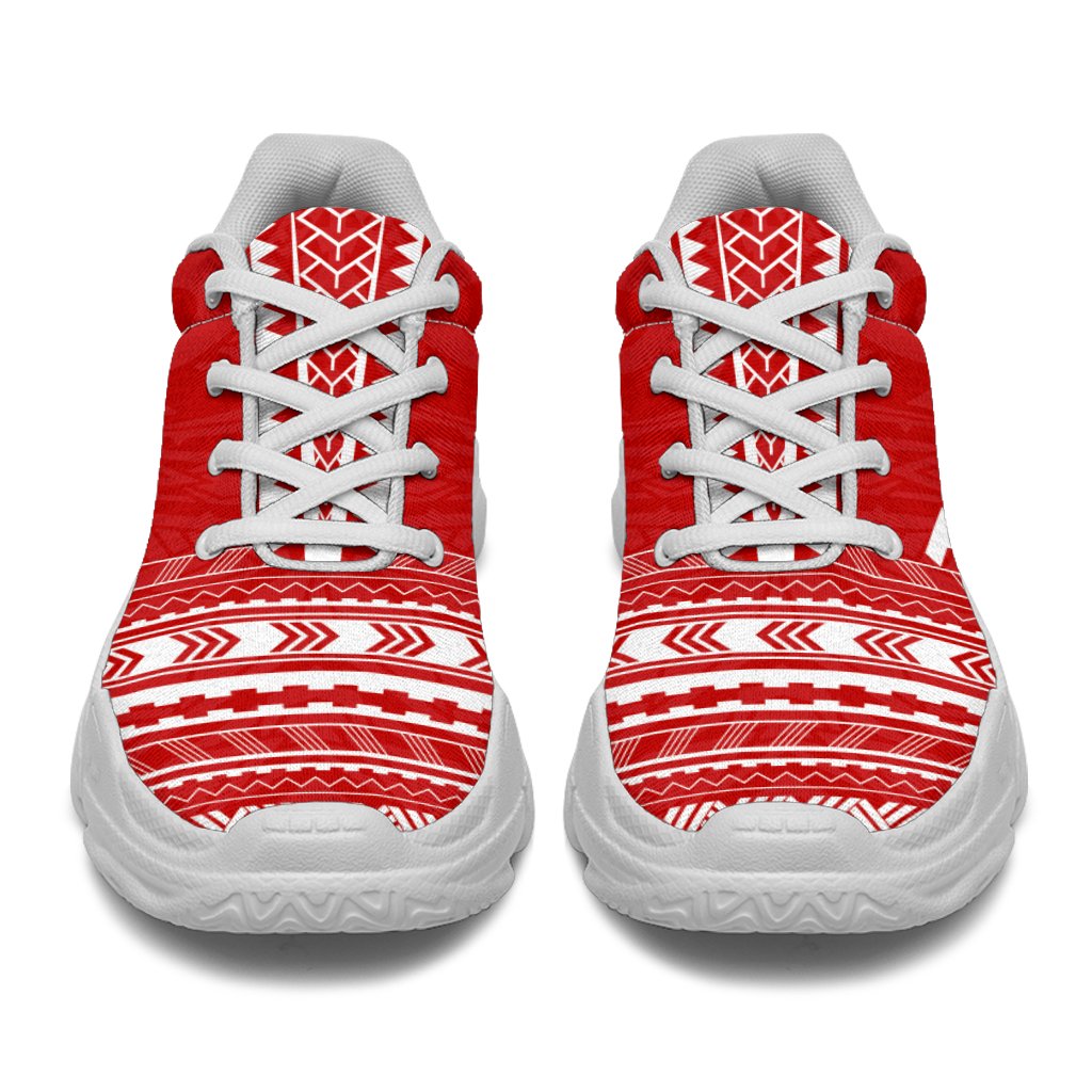 Tonga Chunky Sneakers - Polynesian Chief Flag Version - Polynesian Pride