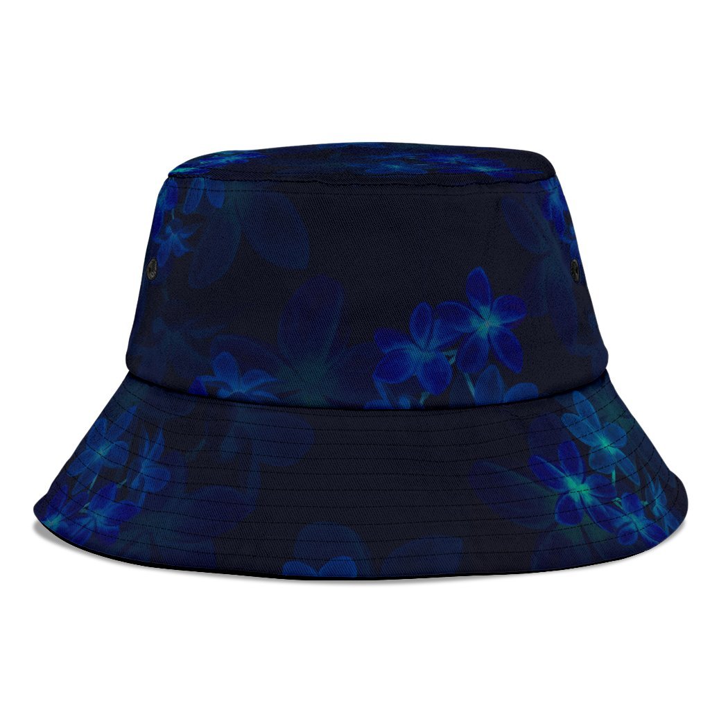 Federated States Of Micronesia Polynesian Bucket Hat - Blue Turtle Hibiscus - Polynesian Pride