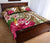 Hawaii Polynesian Turtle Tropical Hibiscus Plumeria Quilt Bed Set - Gold - Polynesian Pride