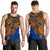 Marshall Islands Polynesian Tank Top (Men) - Blue Turtle - Polynesian Pride