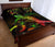 Fiji Polynesian Quilt Bed Set - Turtle With Blooming Hibiscus Reggae - Polynesian Pride