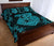 Hawaii Anchor Hibiscus Flower Vintage Quilt Bed Set - AH - Blue - Polynesian Pride