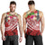 Polynesian Samoa Men's Tank Top - Summer Plumeria (Red) - Polynesian Pride