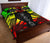 Palau Quilt Bed Set - Palau Seal & Polynesian Reggae Tattoo Style - Polynesian Pride