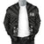 Fiji Men's Bomber Jacket - Fiji Seal With Polynesian Tattoo Style (Black) - Polynesian Pride