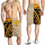 Hawaii All Over Print Men's Shorts - Polynesian Wild Style Gold - Polynesian Pride