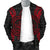 Palau Polynesian Men's Bomber Jacket Map Red - Polynesian Pride