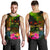 Fiji Polynesian Personalised Men's Tank Top - Hibiscus and Banana Leaves - Polynesian Pride