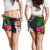 Fiji Women Shorts - Turtle Plumeria Banana Leaf - Polynesian Pride