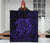 Hawaii Turtle Kanaka Map Hibiscus Poly Premium Quilt - Purple - Polynesian Pride