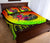 Chuuk Quilt Bed Set - Polynesian Hook And Hibiscus (Raggae) - Polynesian Pride