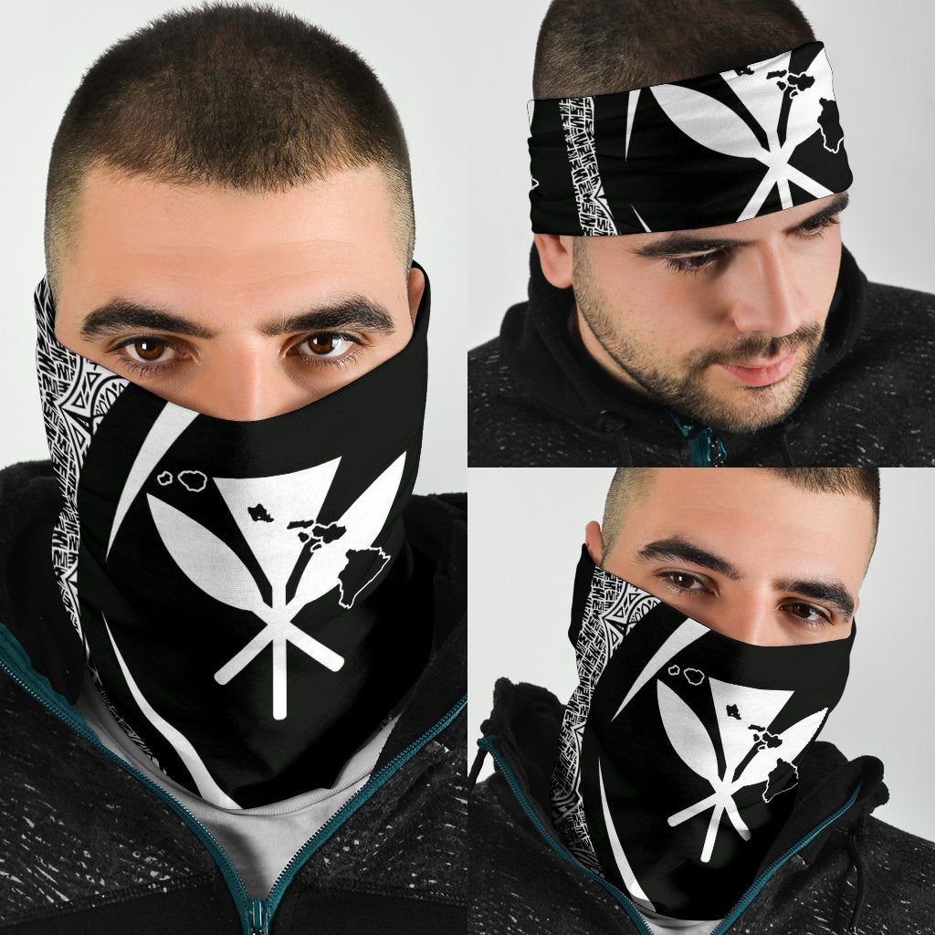 Hawaiian Bandana Kanaka Polynesian Bandana 3-Pack - Circle Style White - Polynesian Pride