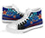 Kosrae High Top Shoes Blue - Vintage Tribal Mountain - Polynesian Pride