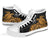 American Samoa Polynesian High Top Shoes - Polynesian Turtle (Golden) - Polynesian Pride