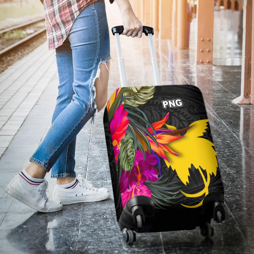 Papua New Guinea Luggage Covers - Hibiscus Polynesian Pattern - Polynesian Pride