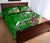 Pohnpei Quilt Bed Set - Turtle Plumeria (Green) - Polynesian Pride