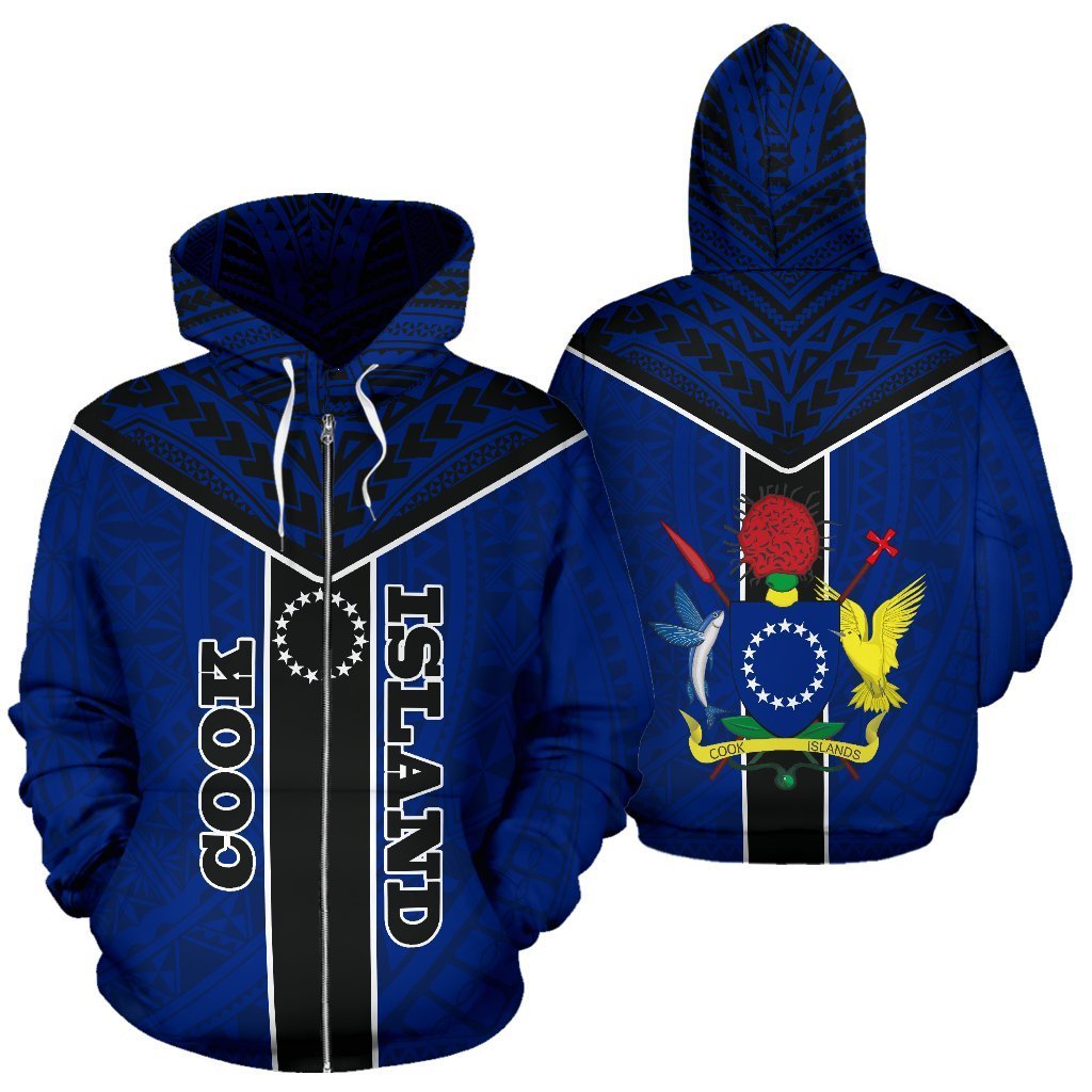 Cook Island Is My Homeland Zipper Hoodie - Polynesian Pride