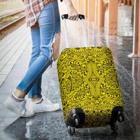 Polynesian Culture Yellow Luggage Covers - Polynesian Pride